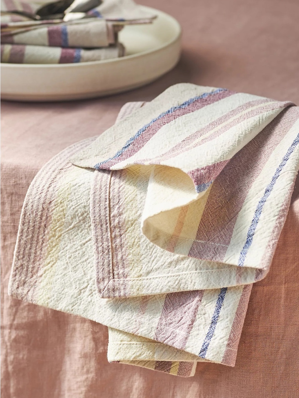 Anthropologie Rayas 100% cotton table napkins and a matching table runner - NWT